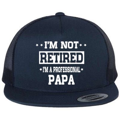 I'm Not Retired I'm A Professional Papa Flatbill Hat