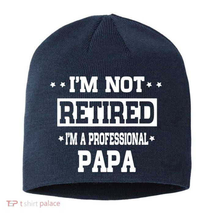 I'm Not Retired I'm A Professional Papa Sustainable Beanie