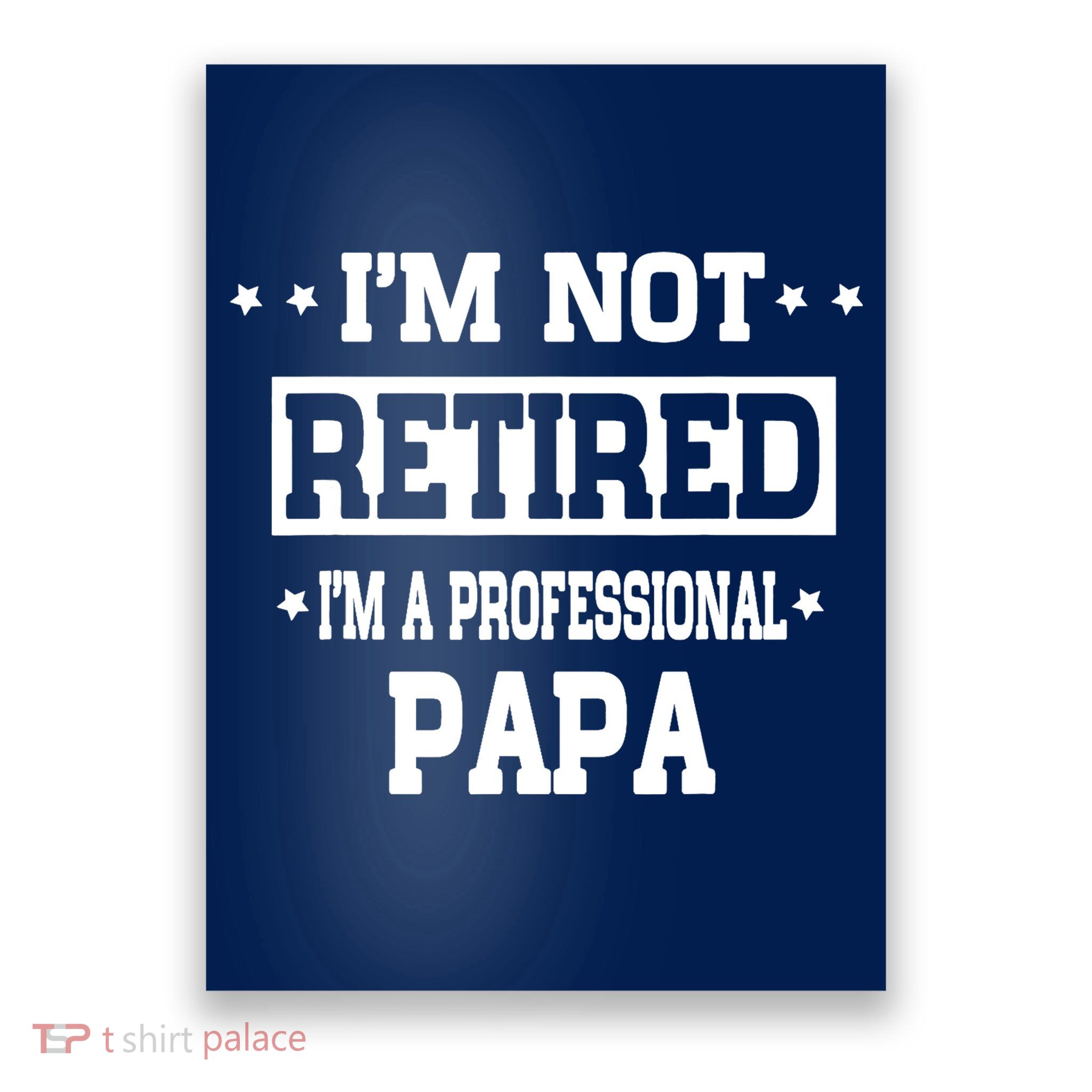 I'm Not Retired I'm A Professional Papa Poster