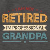 I'm Not Retired I'm A Professional Grandpa Cool Gift Vector Backpack
