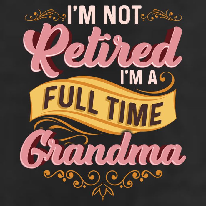Im Not Retired Im A FullTime Grandma Gift Adult Drive Performance Visor