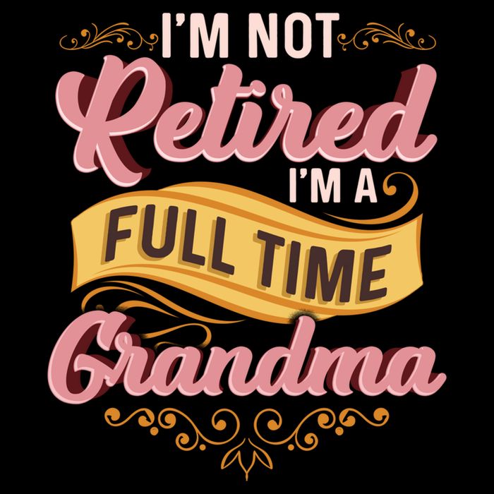 Im Not Retired Im A FullTime Grandma Gift Flat Bill Trucker Hat