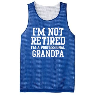 I'm Not Retired I'm A Professional Grandpa Gift Mesh Reversible Basketball Jersey Tank