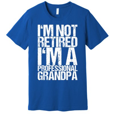 I'm Not Retired I'm A Professional Grandpa Great Gift Premium T-Shirt