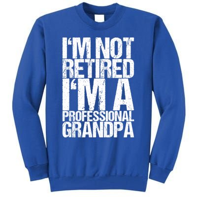 I'm Not Retired I'm A Professional Grandpa Great Gift Tall Sweatshirt