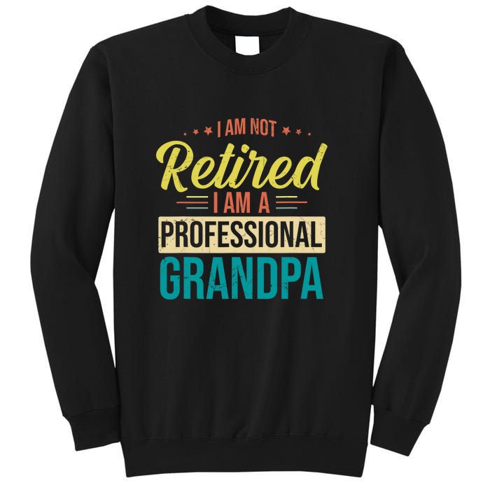 Im Not Retired Im A Professional Grandpa Vintage Sweatshirt