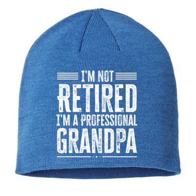 I'm Not Retired I'm A Professional Grandpa Meaningful Gift Sustainable Beanie