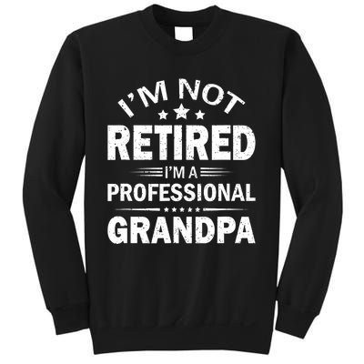 I'm Not Retired I'm A Professional Grandpa Father's Day Gift Sweatshirt