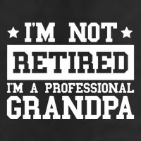 I'm Not Retired I'm A Professional Grandpa Gift 7 Panel Mesh Trucker Snapback Hat