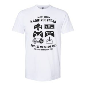 IM Not Really A Control Freak Funny Gamer Gift Controller Gift Softstyle CVC T-Shirt