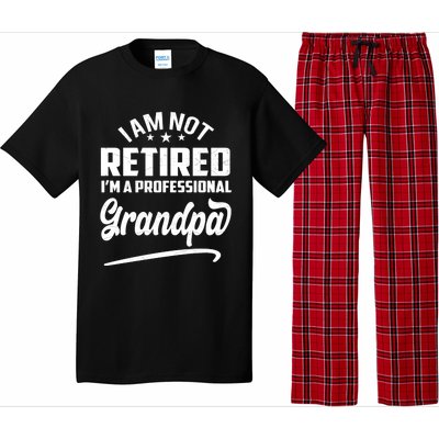 I'm Not Retired I'm A Professional Grandpa Gift Pajama Set