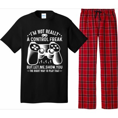 I'm Not Really A Control Freak Video Game Player Gamer Funny Gift Pajama Set