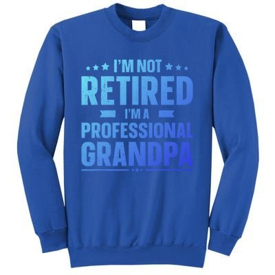 Im Not Retired Im A Professional Grandpa Dad Fathers Day Funny Gift Sweatshirt