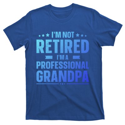 Im Not Retired Im A Professional Grandpa Dad Fathers Day Funny Gift T-Shirt