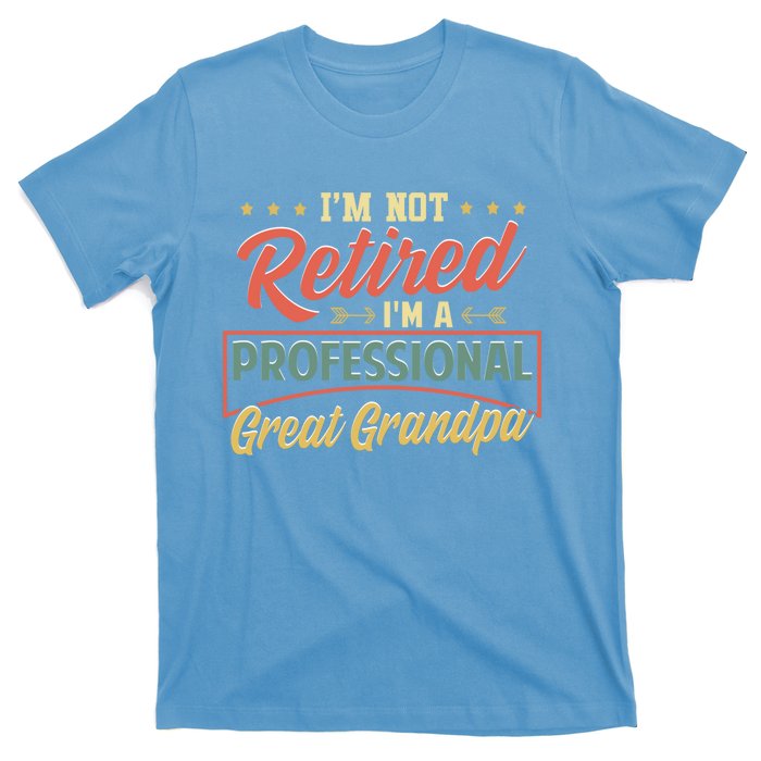 I'm Not Retired I'm A Professional Great Grandpa Fathers Day Gift T-Shirt