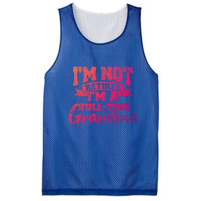 Im Not Retired Im A Full Time Grandma Retiret Gift Mesh Reversible Basketball Jersey Tank