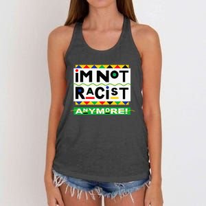 Im Not Racist Anymore Juneteemth Women's Knotted Racerback Tank