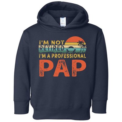I'm Not Retired A Professional Pap Father's Day Toddler Hoodie