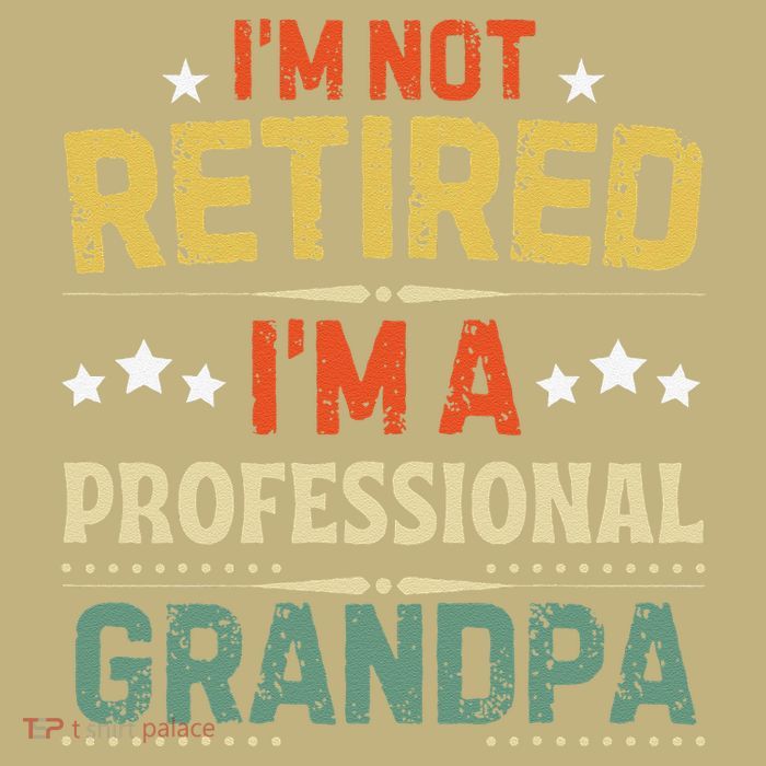 IM Not Retired IM A Professional Grandpa Funny Retirement T-Shirt