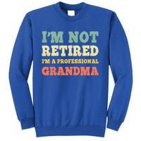 Im Not Retired Professional Grandma Retiret Vintage Gift Tall Sweatshirt