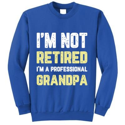 Im Not Retired Professional Grandpa Retiret Cool Funny Gift Sweatshirt