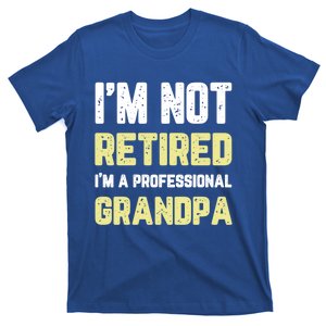 Im Not Retired Professional Grandpa Retiret Cool Funny Gift T-Shirt