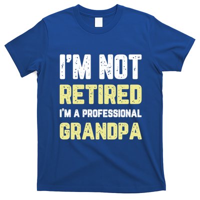 Im Not Retired Professional Grandpa Retiret Cool Funny Gift T-Shirt