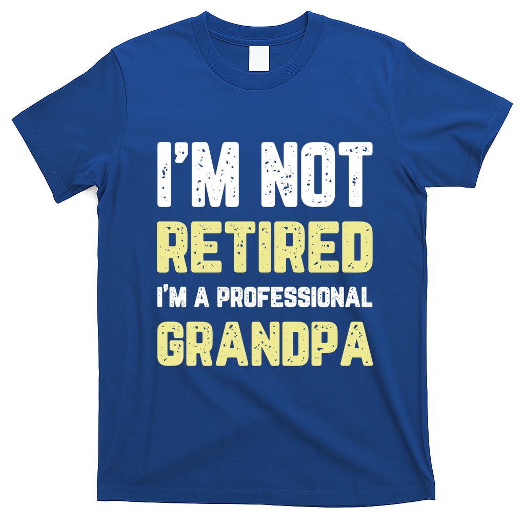 Im Not Retired Professional Grandpa Retiret Cool Funny Gift T-Shirt