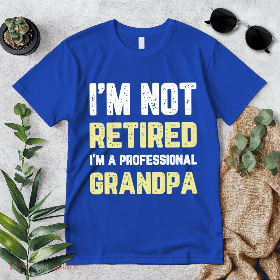 Im Not Retired Professional Grandpa Retiret Cool Funny Gift Premium T-Shirt
