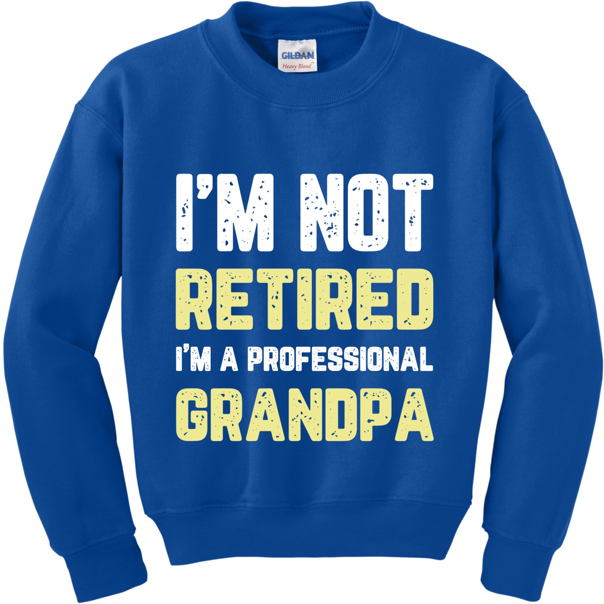 Im Not Retired Professional Grandpa Retiret Cool Funny Gift Kids Sweatshirt