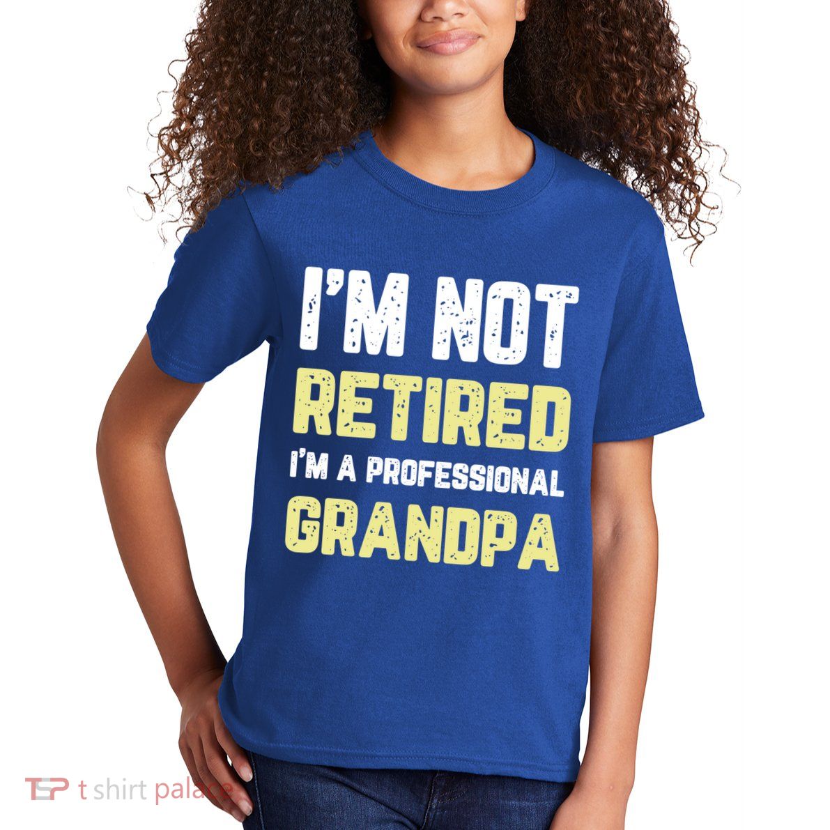 Im Not Retired Professional Grandpa Retiret Cool Funny Gift Kids T-Shirt