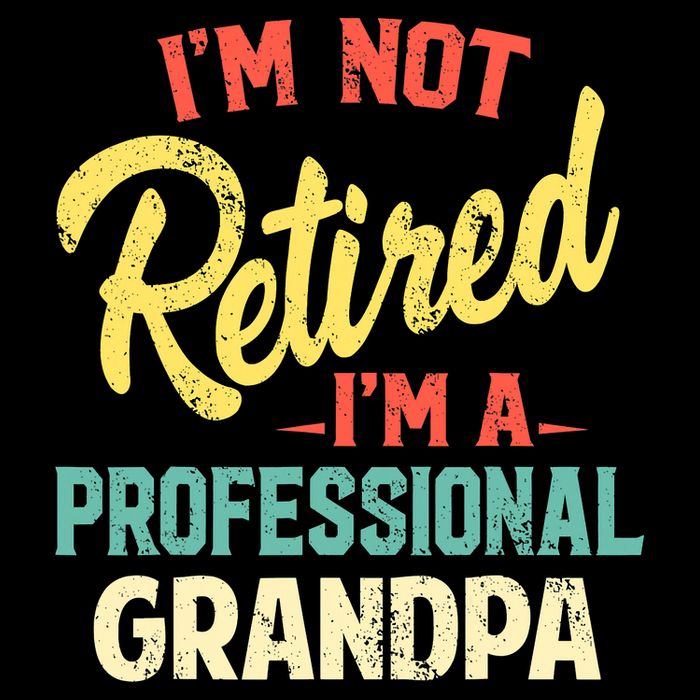 I'm Not Retired I'm A Professional Grandpa Funny  Drawstring Bag