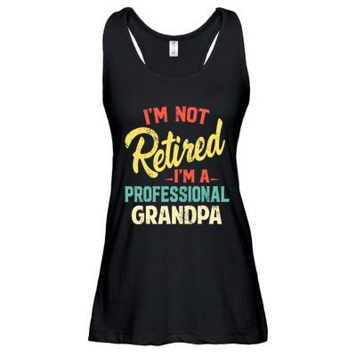 I'm Not Retired I'm A Professional Grandpa Funny  Ladies Essential Flowy Tank