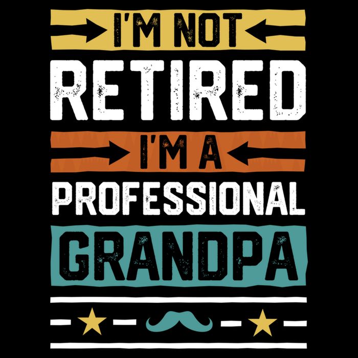 IM Not Retired IM A Professional Grandpa Funny Grandpa Flexfit Unipanel Trucker Cap