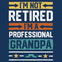 IM Not Retired IM A Professional Grandpa Funny Grandpa Youth Performance Sprint T-Shirt