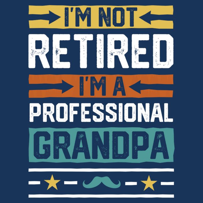 IM Not Retired IM A Professional Grandpa Funny Grandpa Youth Performance Sprint T-Shirt