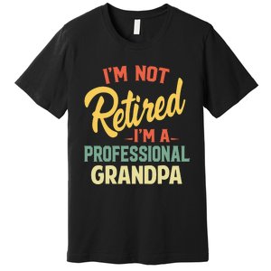 I'm Not Retired A Professional Grandpa Father Day Gift Premium T-Shirt