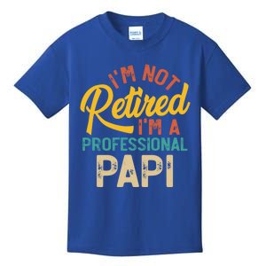 IM Not Retired IM A Professional Papi FatherS Day Gift Kids T-Shirt