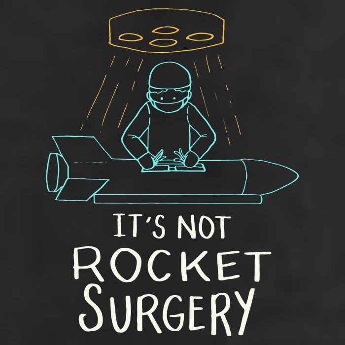 It's Not Rocket Surgery Funny Doctor Pun Golf Towel