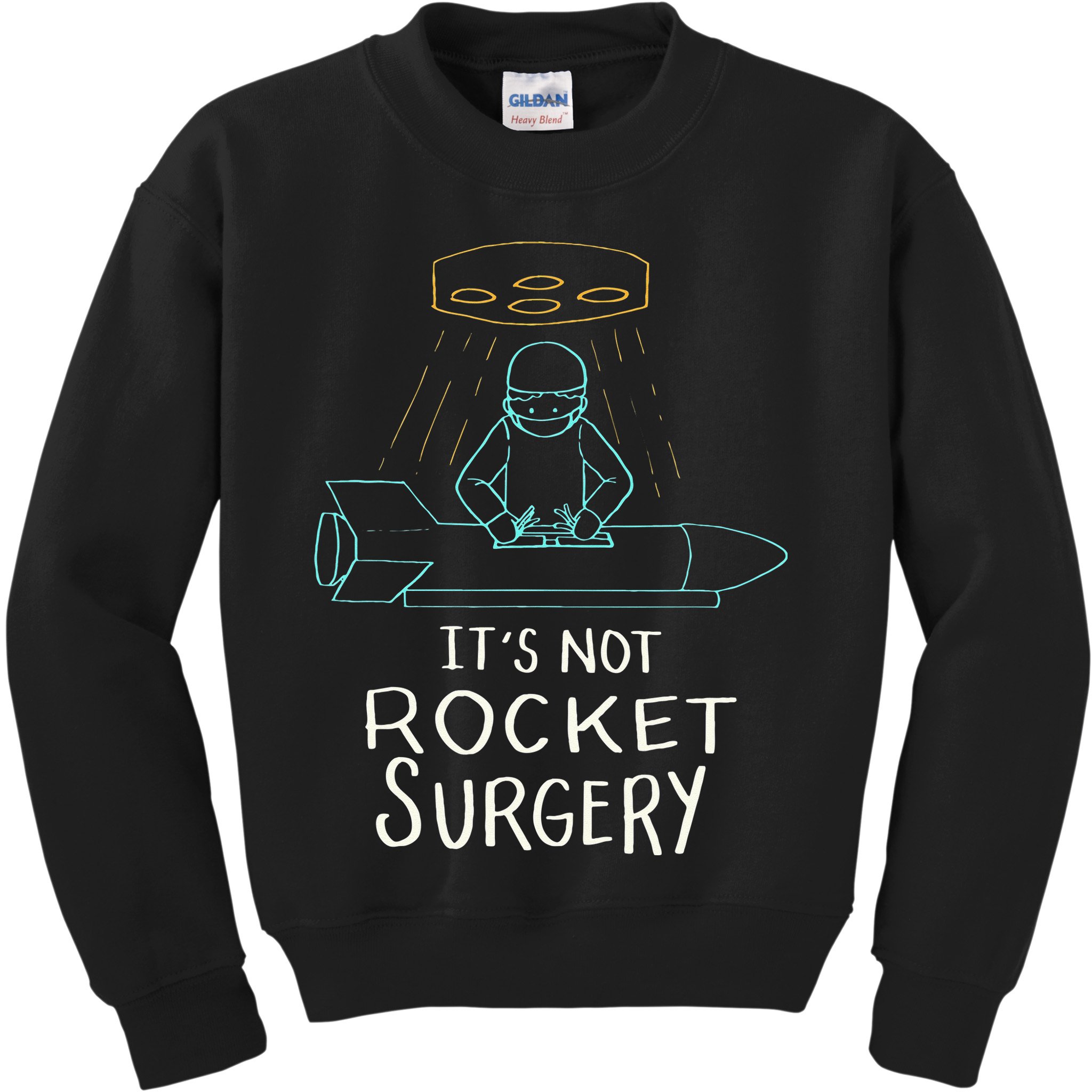 It's Not Rocket Surgery Funny Doctor Pun Kids Sweatshirt