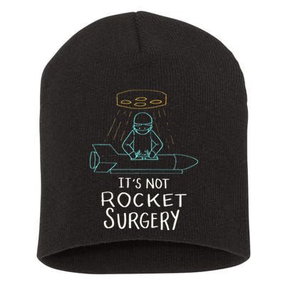 It's Not Rocket Surgery Funny Doctor Pun Short Acrylic Beanie