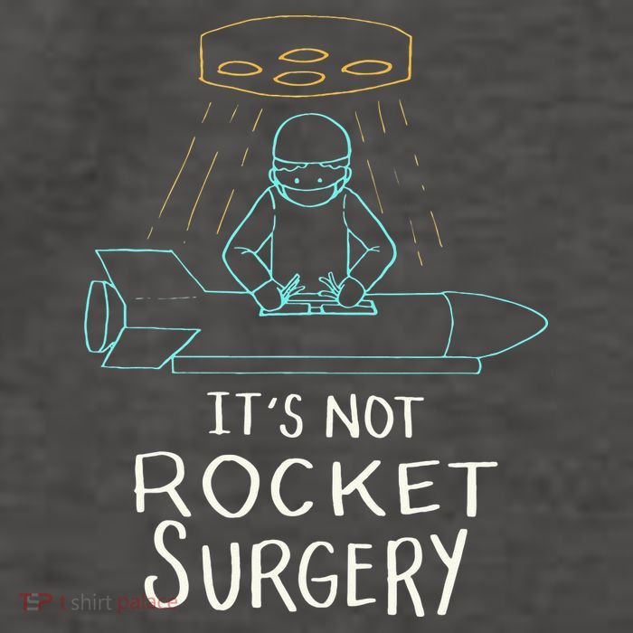 It's Not Rocket Surgery Funny Doctor Pun Vector Backpack