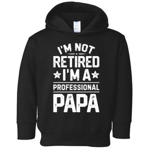 IM Not Retired IM A Professional Papa Fathers Day Daddy Toddler Hoodie