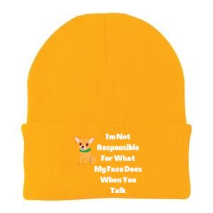 I'm Not Responsible For What My Face Does When You Talk Gift Knit Cap Winter Beanie