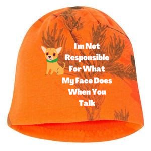 I'm Not Responsible For What My Face Does When You Talk Gift Kati - Camo Knit Beanie