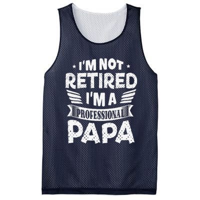 Im Not Retired A Professional Papa Father Day Gift Mesh Reversible Basketball Jersey Tank