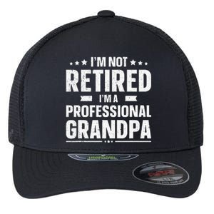 Im Not Retired Im A Professional Grandpa Father Day Flexfit Unipanel Trucker Cap