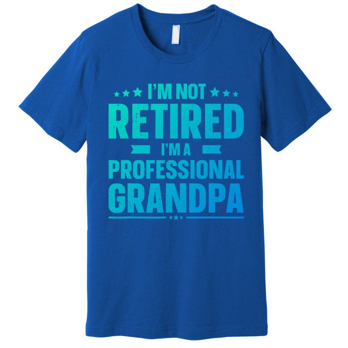 Im Not Retired Im A Professional Grandpa Cute Gift Father Day Gift Premium T-Shirt