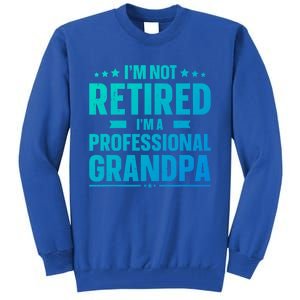 Im Not Retired Im A Professional Grandpa Cute Gift Father Day Gift Tall Sweatshirt