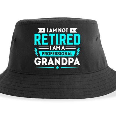 I'm Not Retired I'm A Professional Grandpa Sustainable Bucket Hat